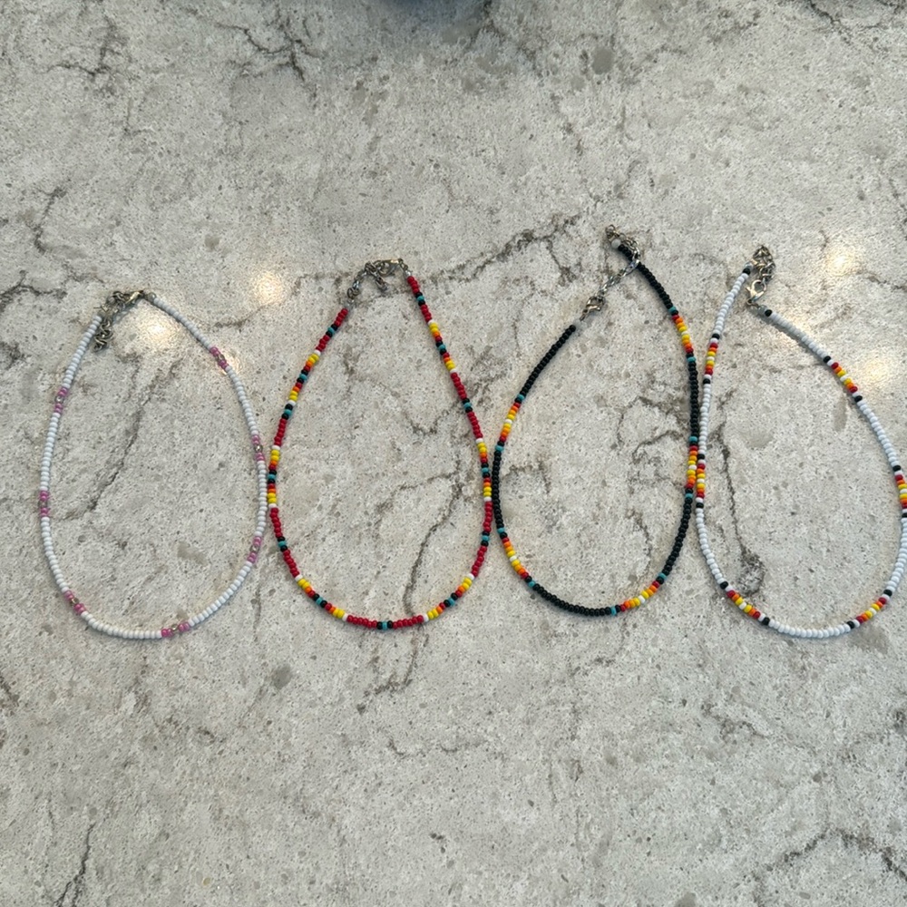 Beaded necklaces